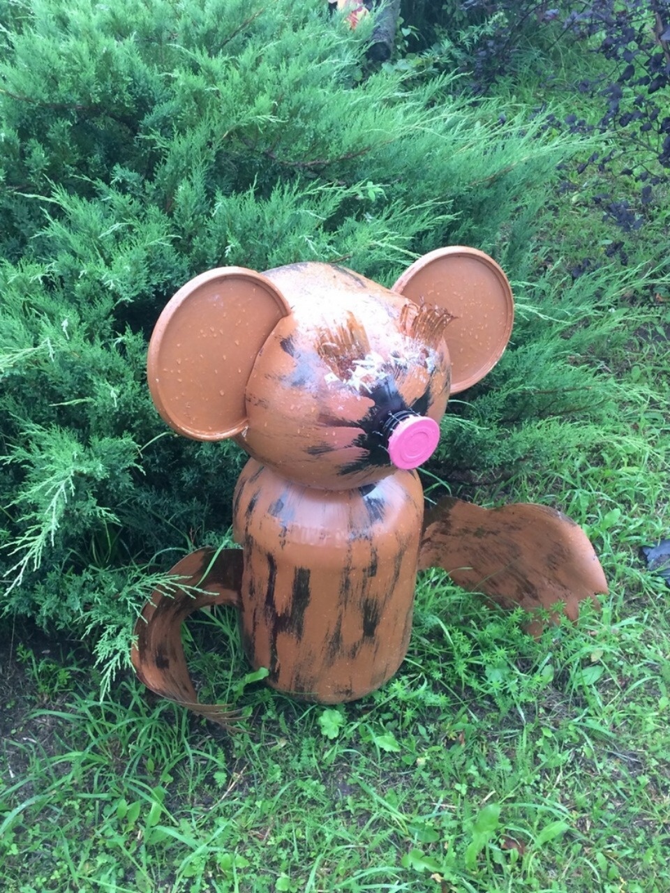 Ландшафтный дизайн из вторсырья