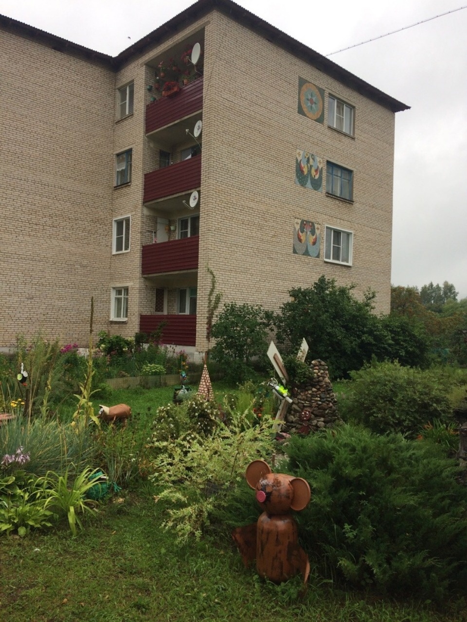 Ландшафтный дизайн из вторсырья