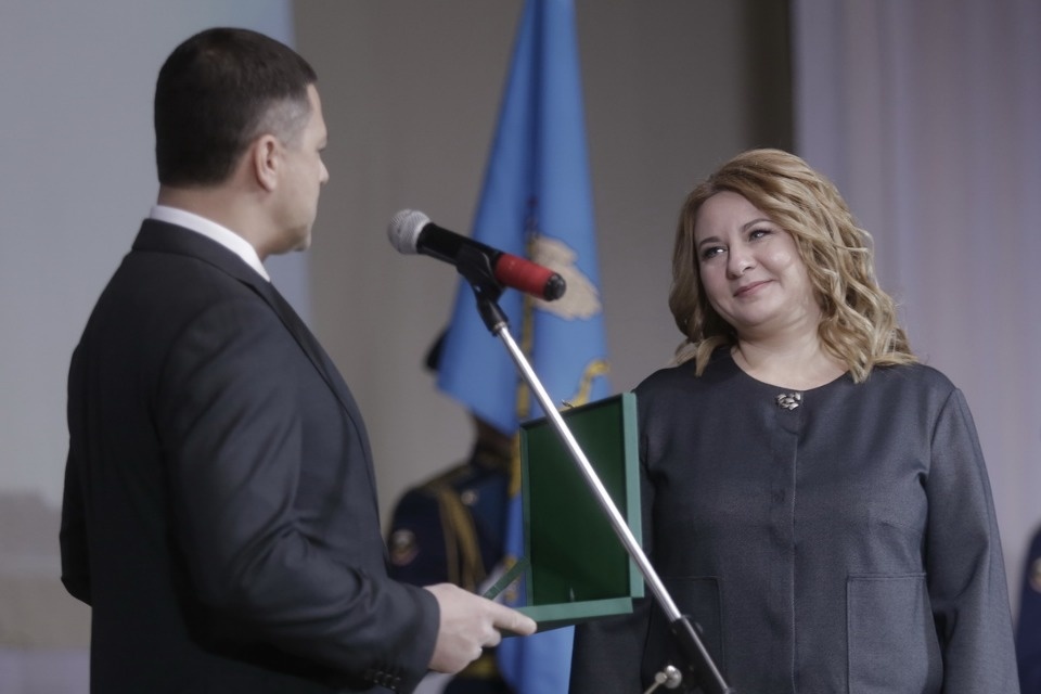 Вступление Елены Полонской в должность главы Пскова