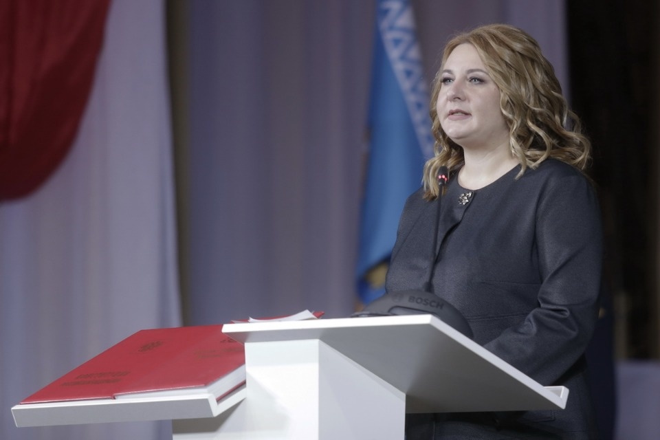 Вступление Елены Полонской в должность главы Пскова