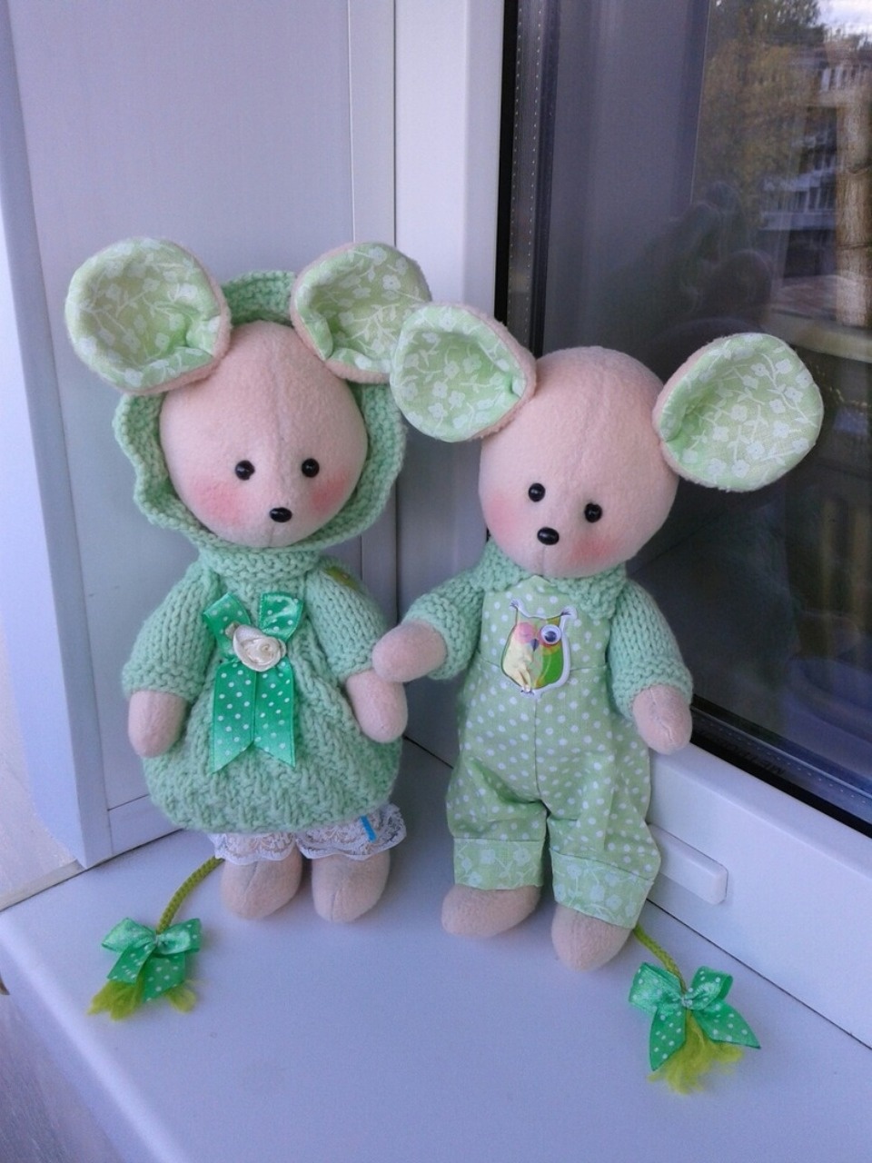 Новогодних мышек из флиса будет продавать мастер Наталья Беляева на ярмарке «ART-ель»