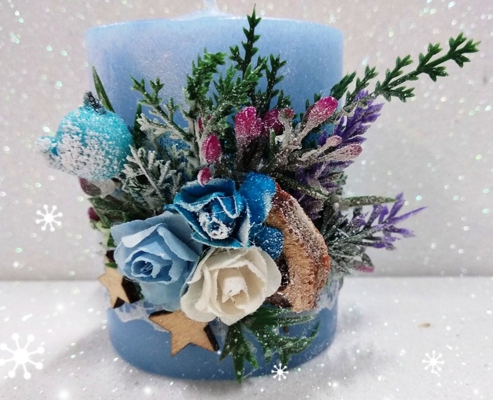 Посетители ярмарки «ART-ель» увидят композиции со свечой от мастера Светланы Горшковой