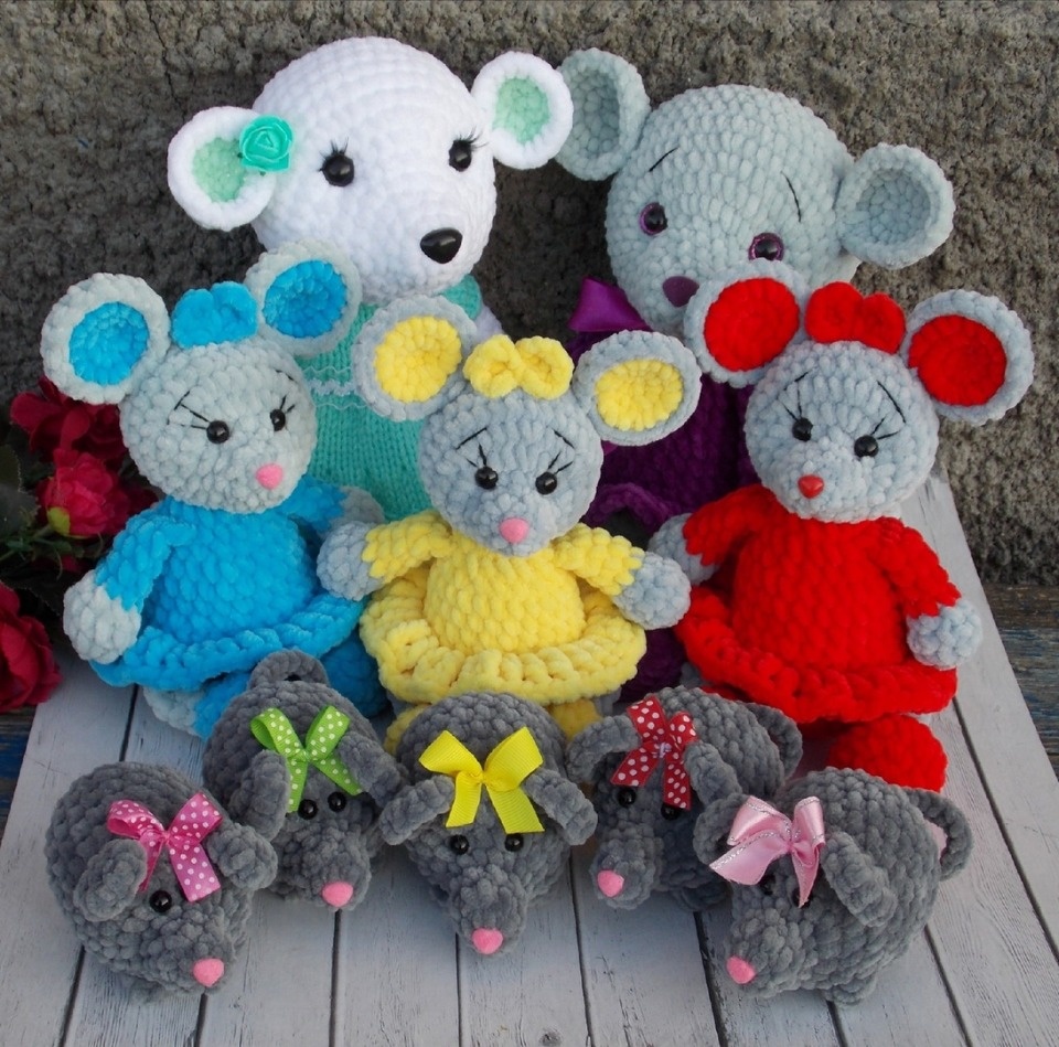 Плюшевых мышек от мастера Светланы Чепуровой можно будет купить на ярмарке «ART-ель»