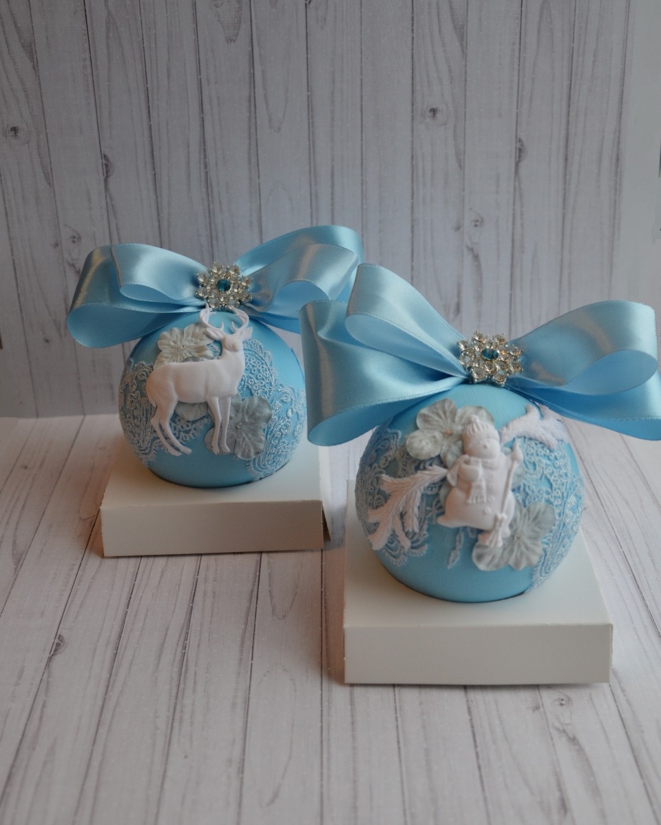 Набор ёлочных шаров «Зимняя сказка» представит мастер Анастасия Макарчук на выставке «ART-ель»