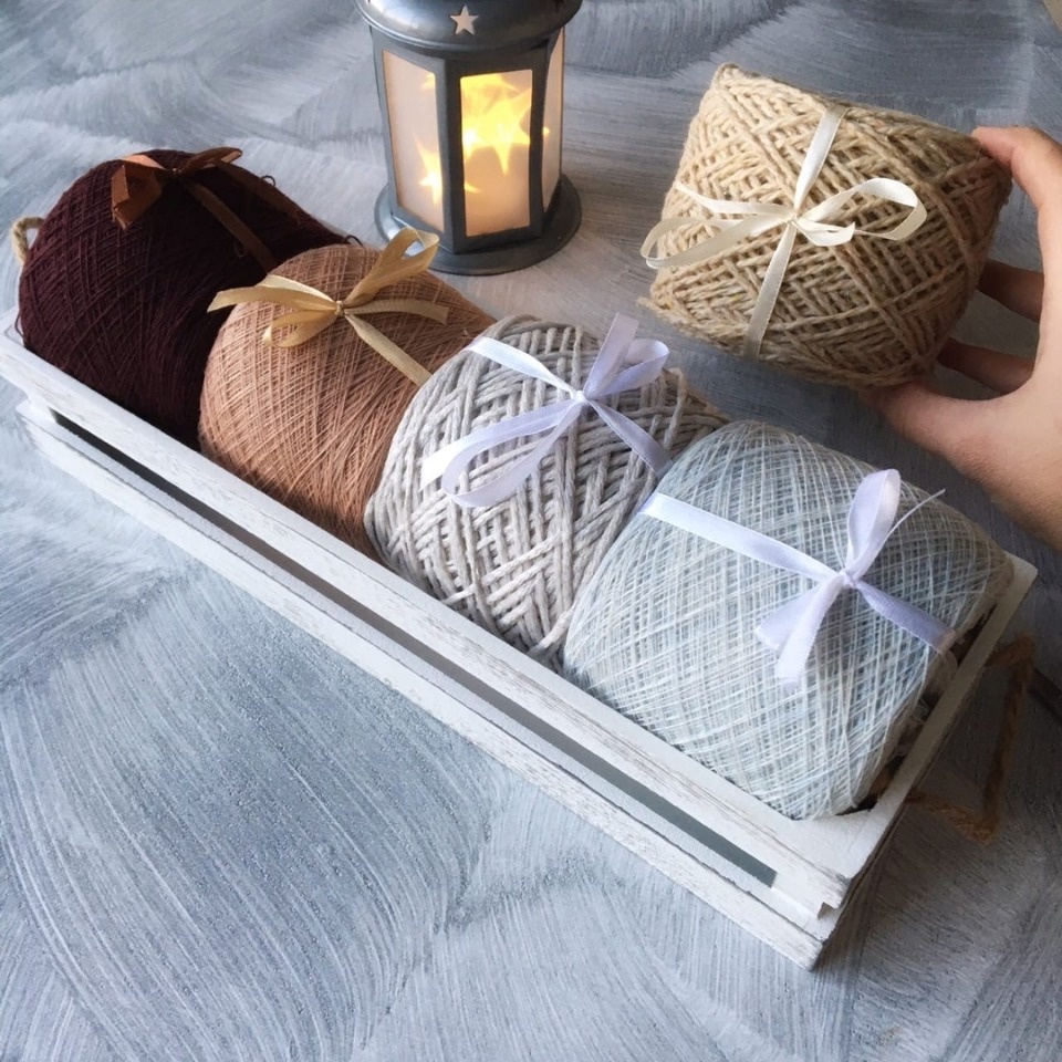 Чулки из бобинной пряжи мериноса выставит на ярмарке «ART-ель» мастер Оксана Белова