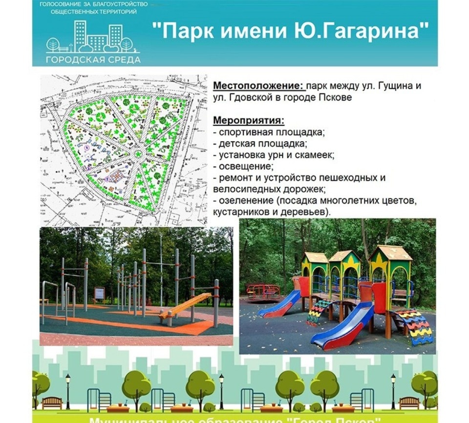 Как псковичи голосуют за благоустройство общественных пространств