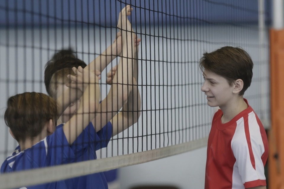 Волейбольный турнир в Пскове среди юных спортсменов