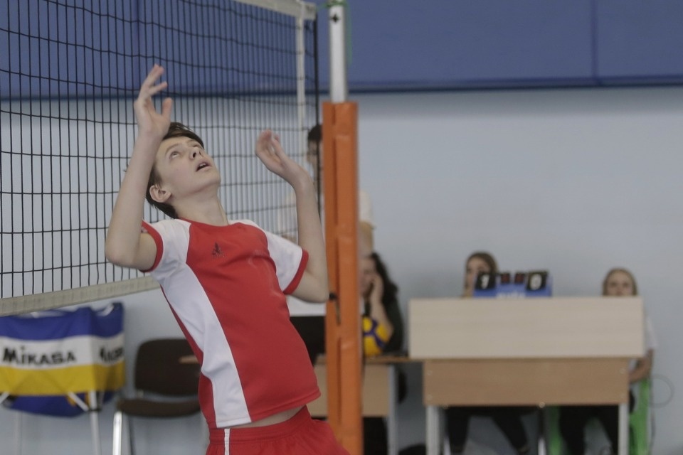 Волейбольный турнир в Пскове среди юных спортсменов