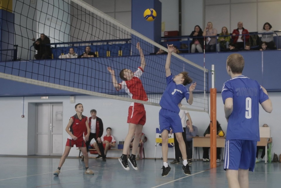 Волейбольный турнир в Пскове среди юных спортсменов