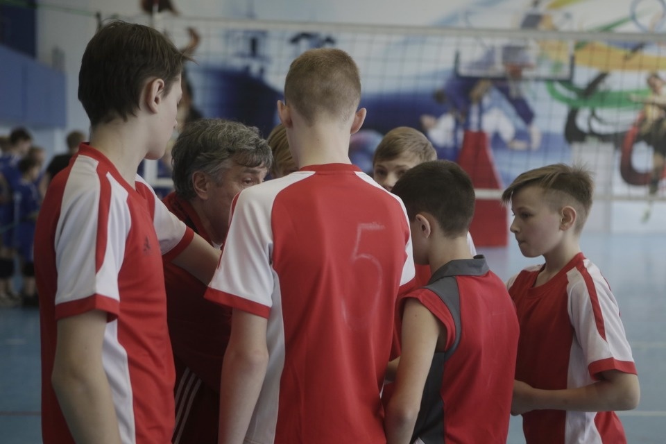 Волейбольный турнир в Пскове среди юных спортсменов