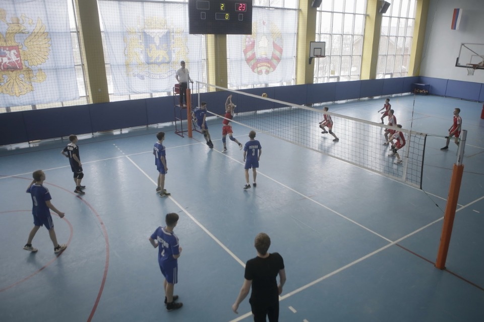 Волейбольный турнир в Пскове среди юных спортсменов