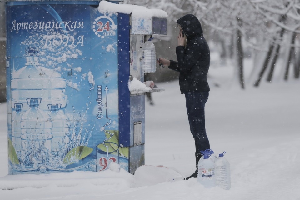 В Пскове неожиданно началась зима