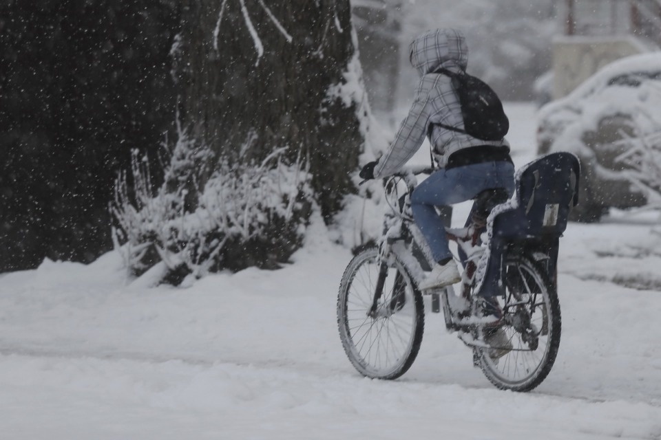 В Пскове неожиданно началась зима