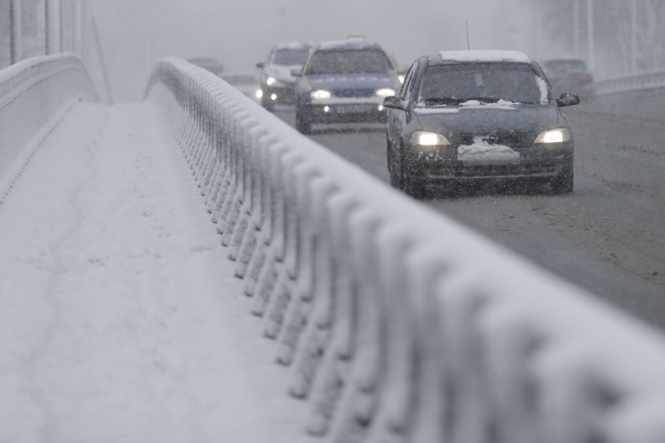В Пскове неожиданно началась зима