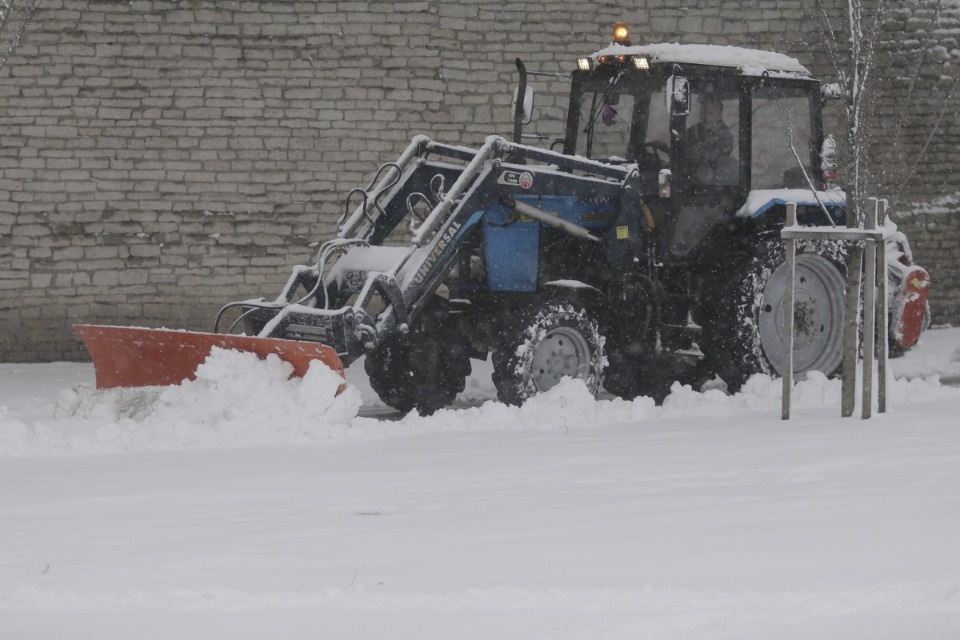 В Пскове неожиданно началась зима