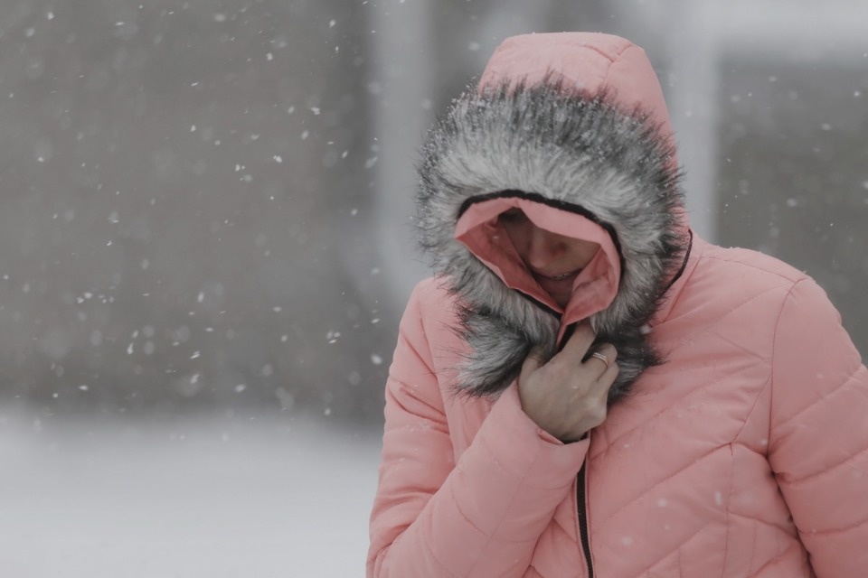 В Пскове неожиданно началась зима