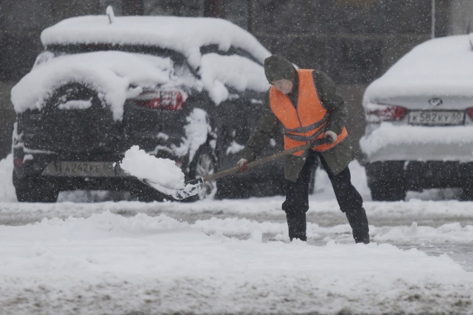 В Пскове неожиданно началась зима