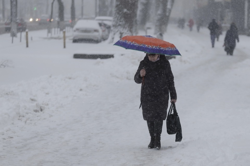 В Пскове неожиданно началась зима