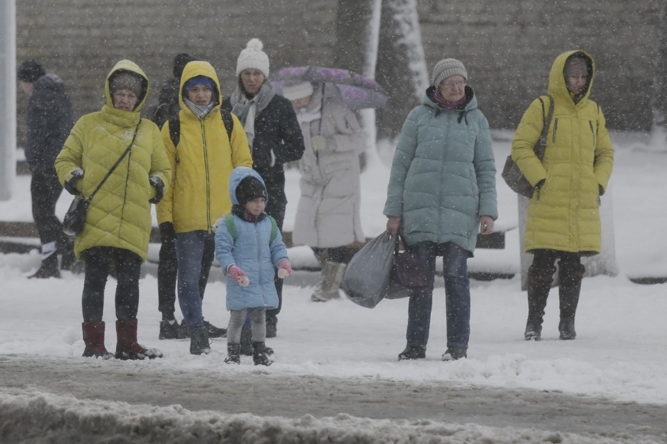 В Пскове неожиданно началась зима