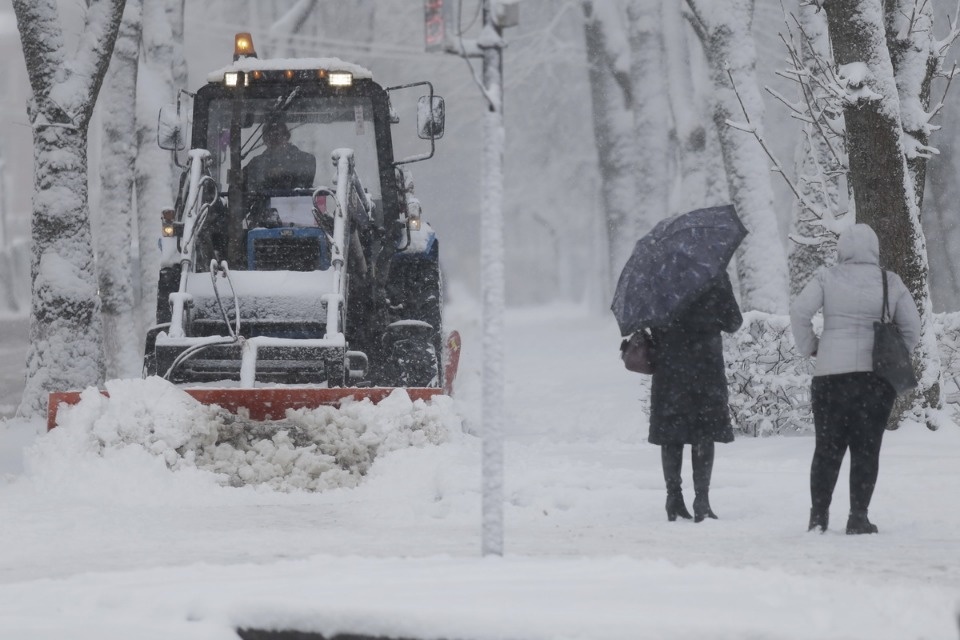 В Пскове неожиданно началась зима