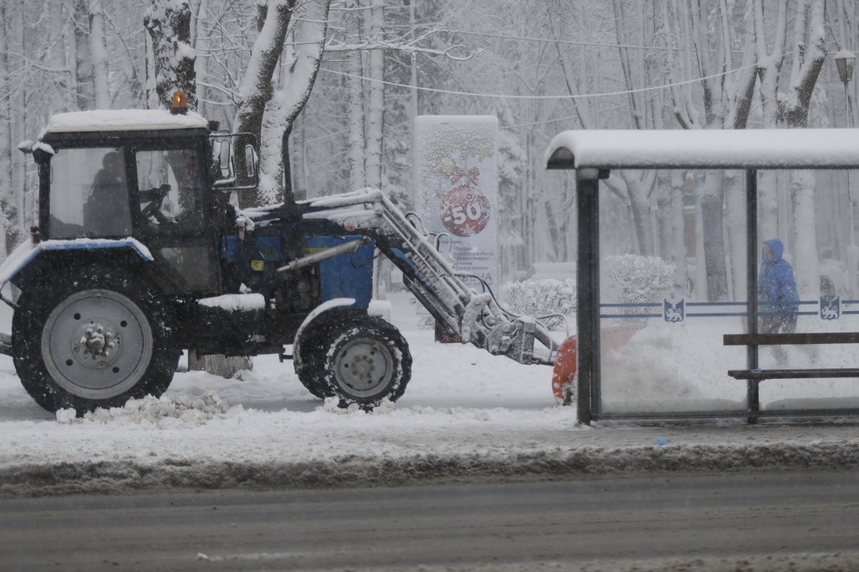 В Пскове неожиданно началась зима