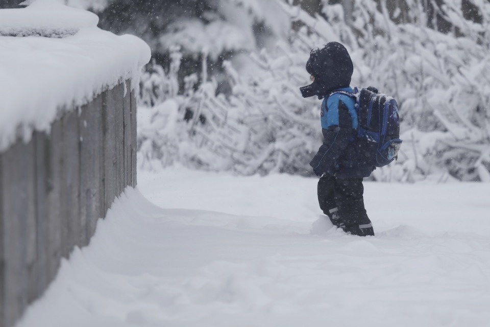 В Пскове неожиданно началась зима
