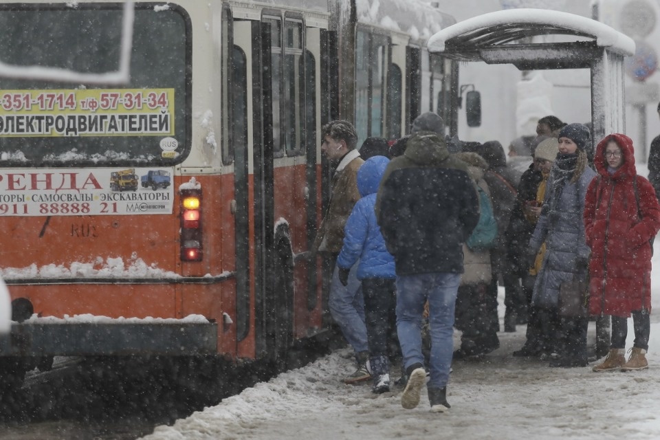 В Пскове неожиданно началась зима