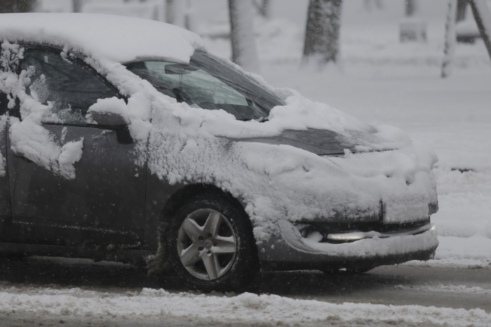 В Пскове неожиданно началась зима