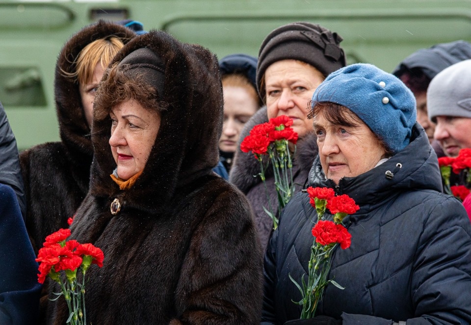 В Пскове с участием президента Путина почтили память бойцов шестой роты