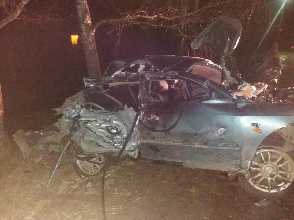 Автомобиль врезался в дерево в Великолукском районе, водитель погиб Автомобиль врезался в дерево в Великолукском районе, водитель погиб