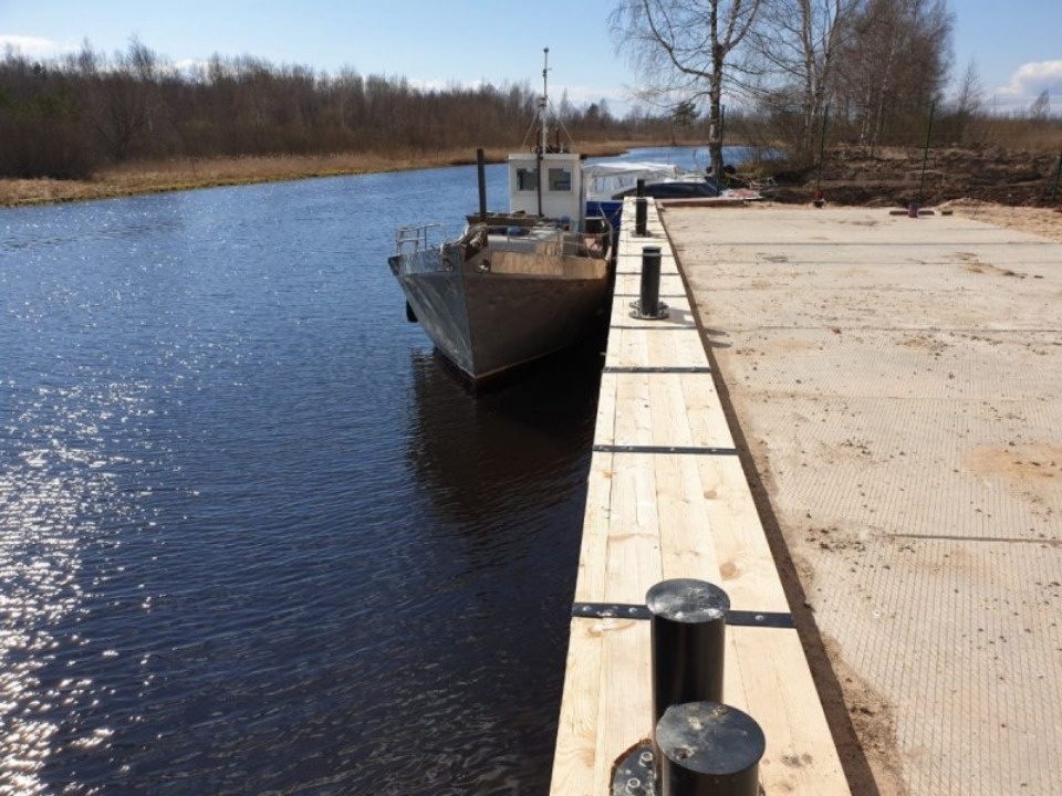 Строительство первого пассажирского порта в деревне Толбица вышло на финишную прямую