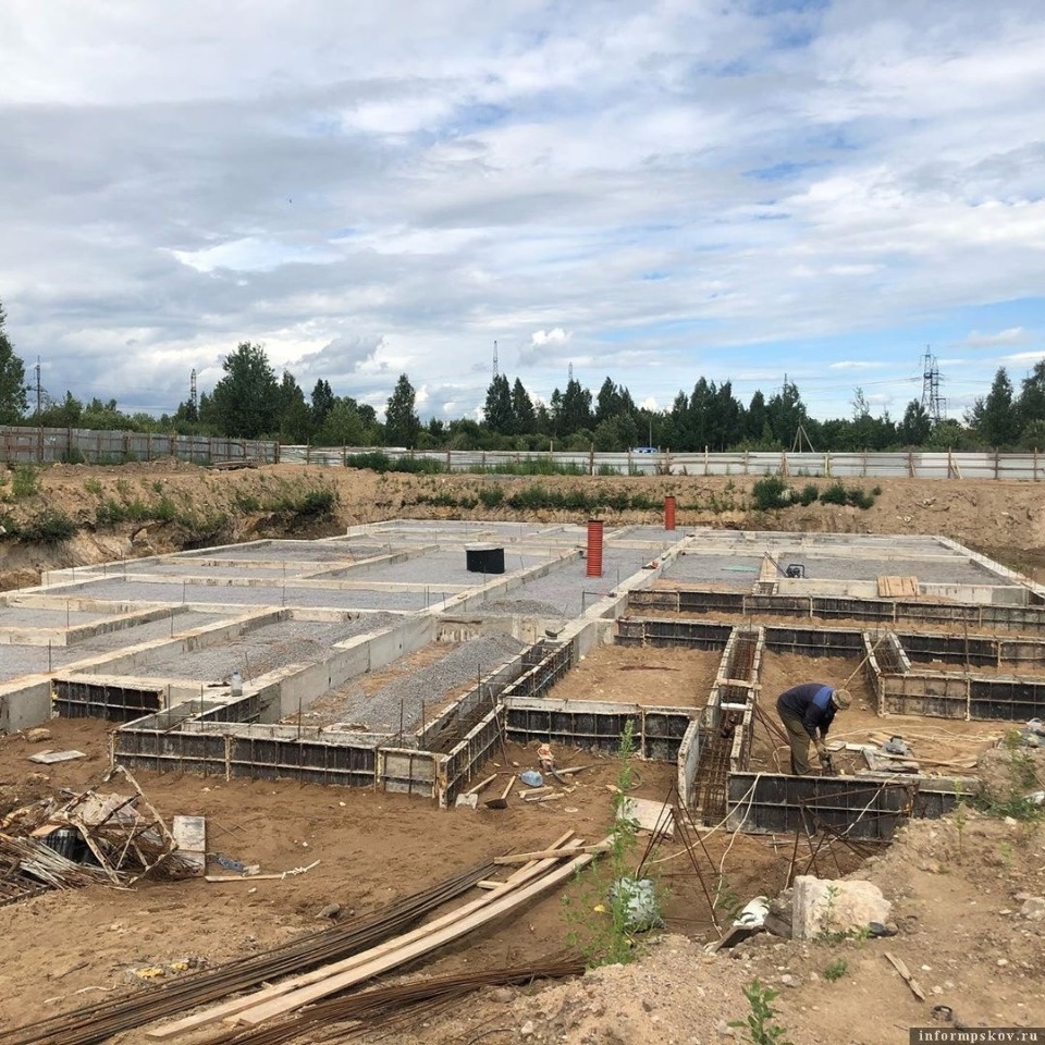 В Пскове началось строительство ещё одного детсада