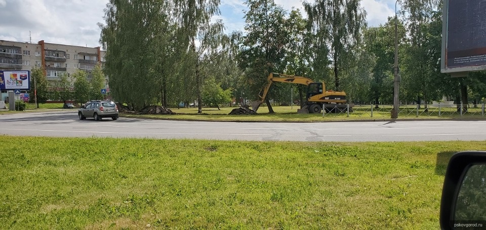 В парке на улице Энтузиастов в Пскове проложат пешеходные и велодорожки