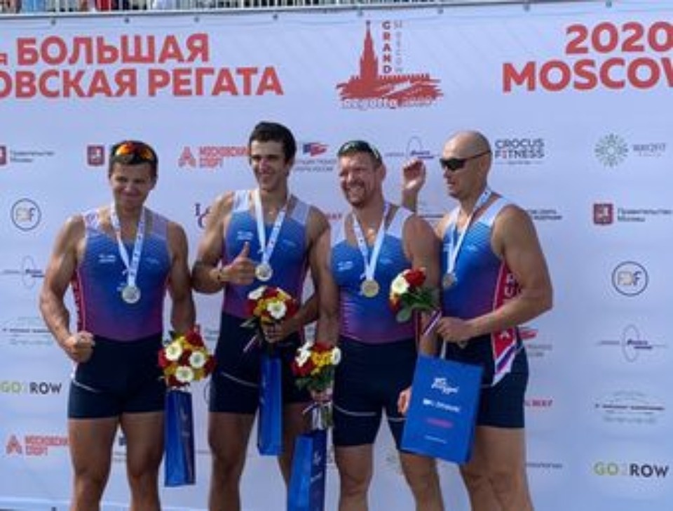  Сразу две награды завоевали псковские гребцы в заезде четвёрок на Московской регате