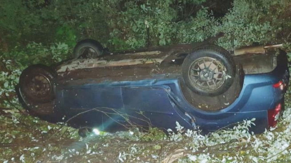 Труп псковича нашли в улетевшей в кювет машине в Ленинградской области