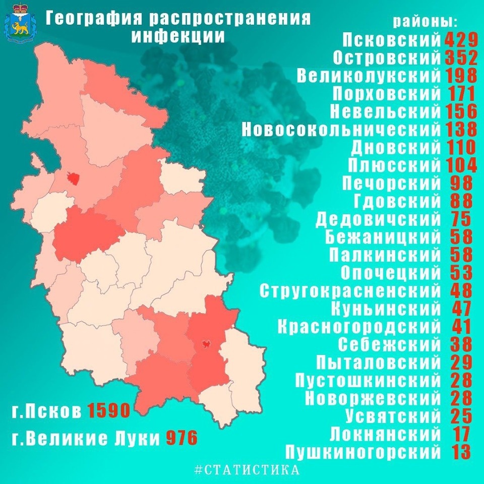 От коронавируса в Псковской области вылечился ещё 41 человек