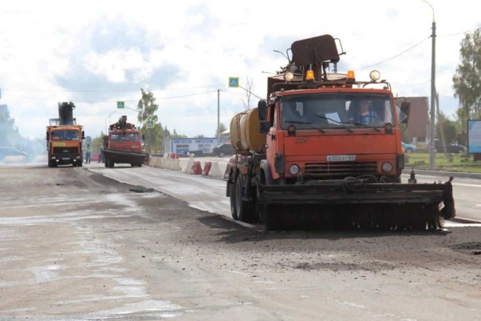 Начался ремонт второго участка улицы Рокоссовского в Пскове 