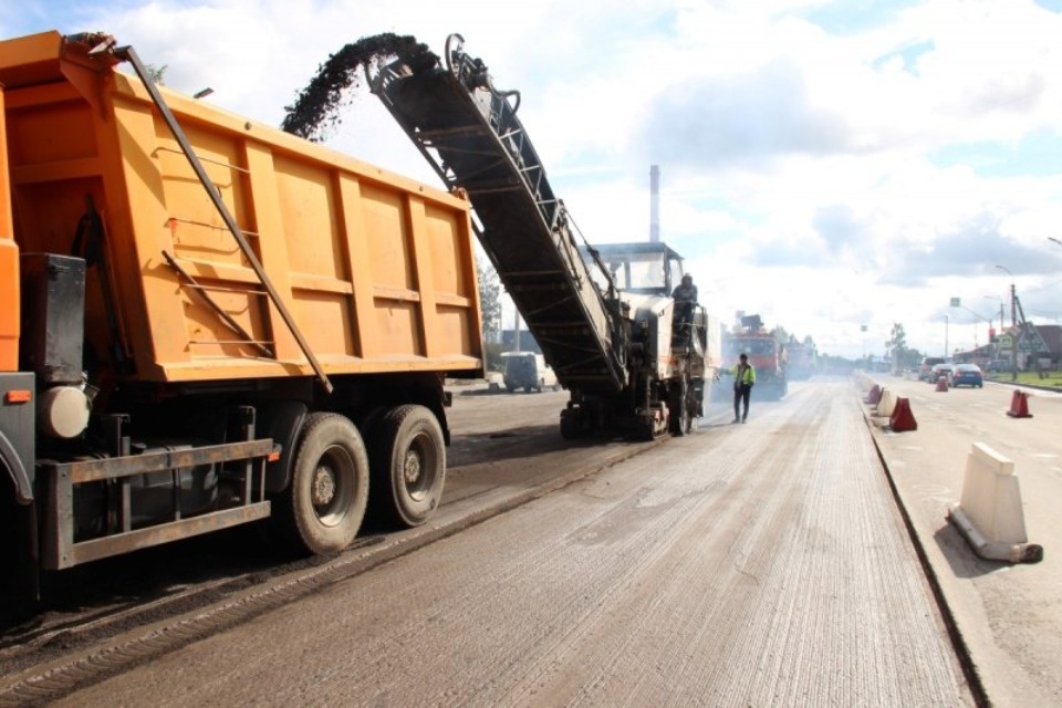 Начался ремонт второго участка улицы Рокоссовского в Пскове 