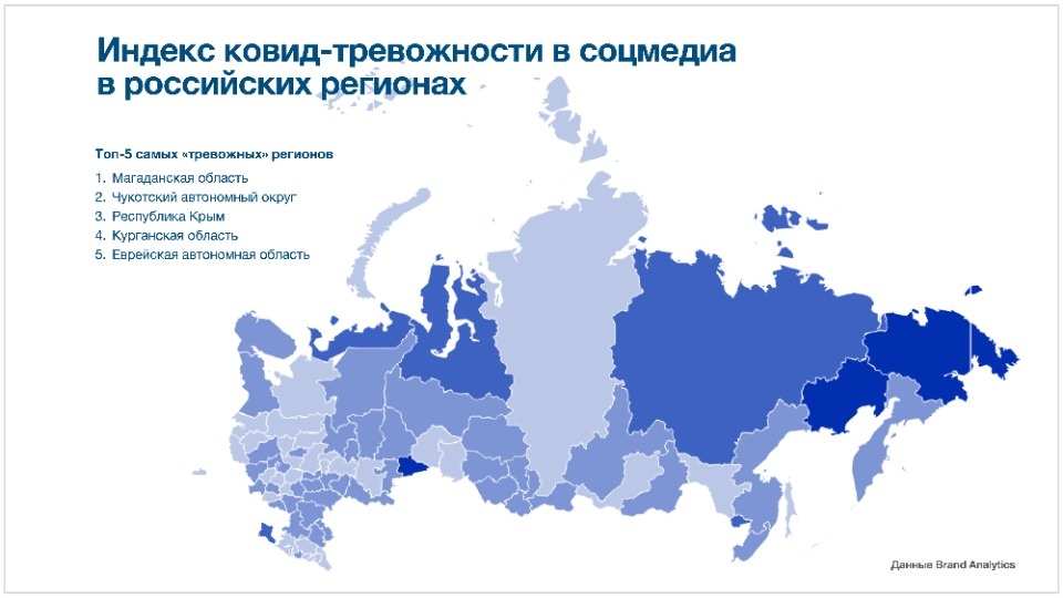  Псковская область вошла в число регионов с низким индексом COVID-тревожности