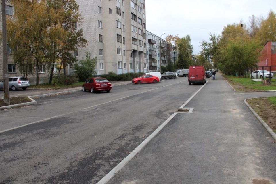 Завершён ремонт улицы Киселёва в Пскове