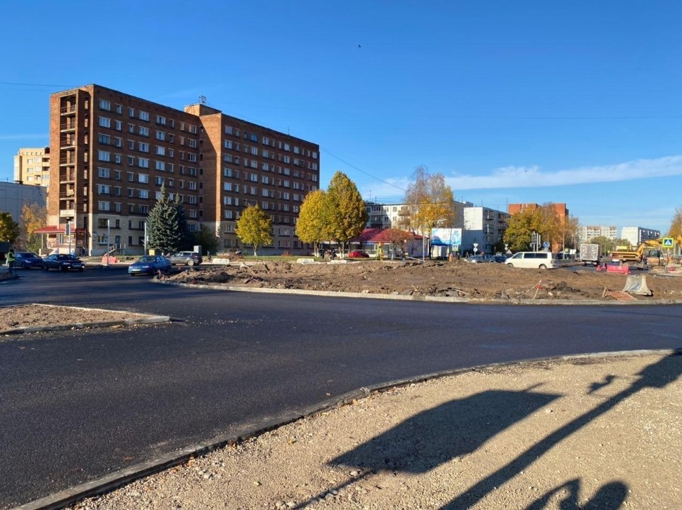 В середине ноября планируется открыть движение на перекрёстке Фабрициуса и Гражданской в Пскове