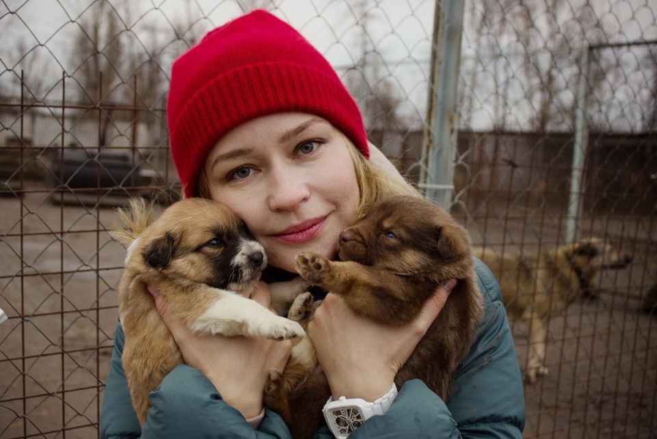 Дама с собачками