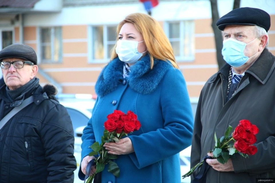 9 декабря в Пскове прошел митинг в честь Дня Героев Отечества