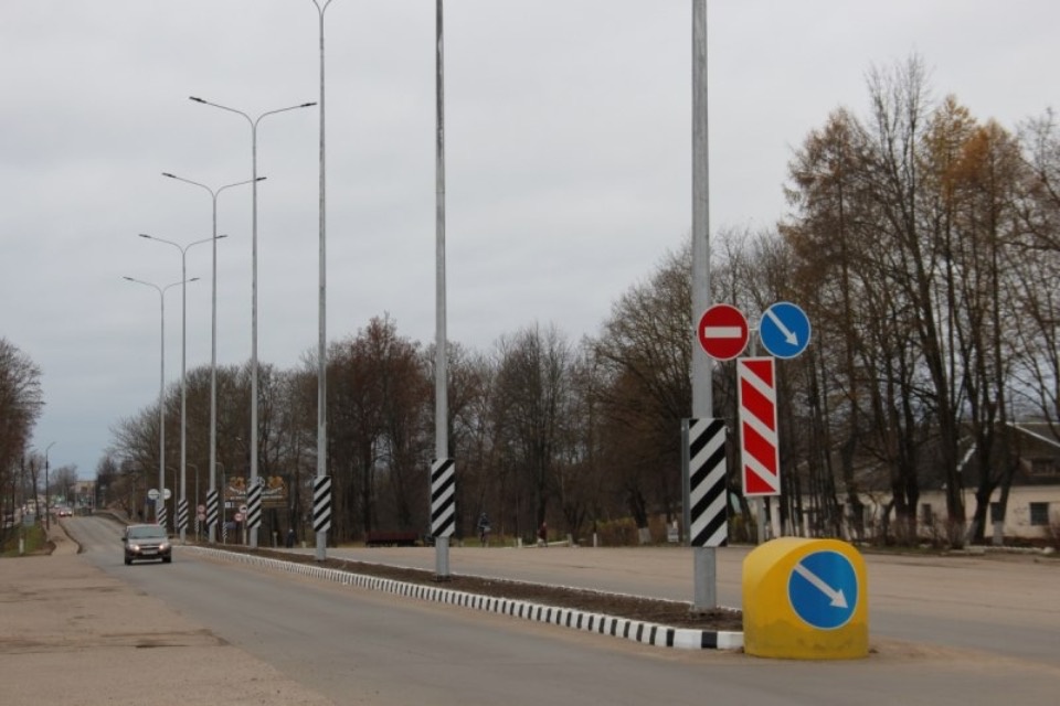 В Опочке осветили участок протяженностью более двух километров 