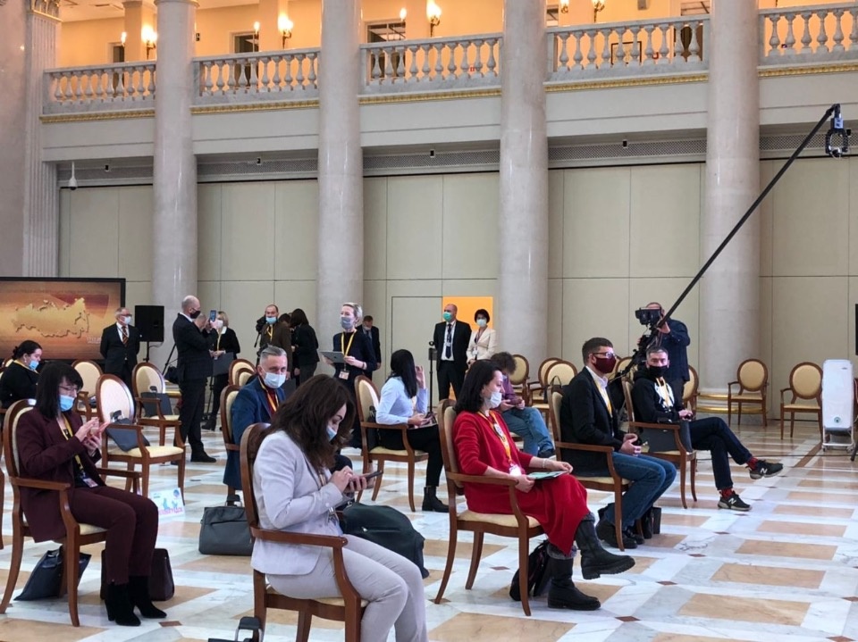 Началась пресс-конференция президента России Владимира Путина Началась пресс-конференция президента России Владимира Путина