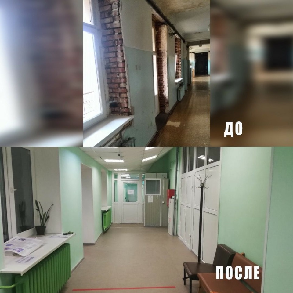 В Противотуберкулёзном диспансере Псковской области закончен ремонт двух этажей