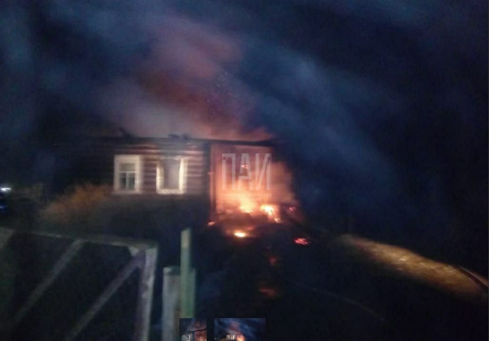 Человек погиб на пожаре в Порховском районе