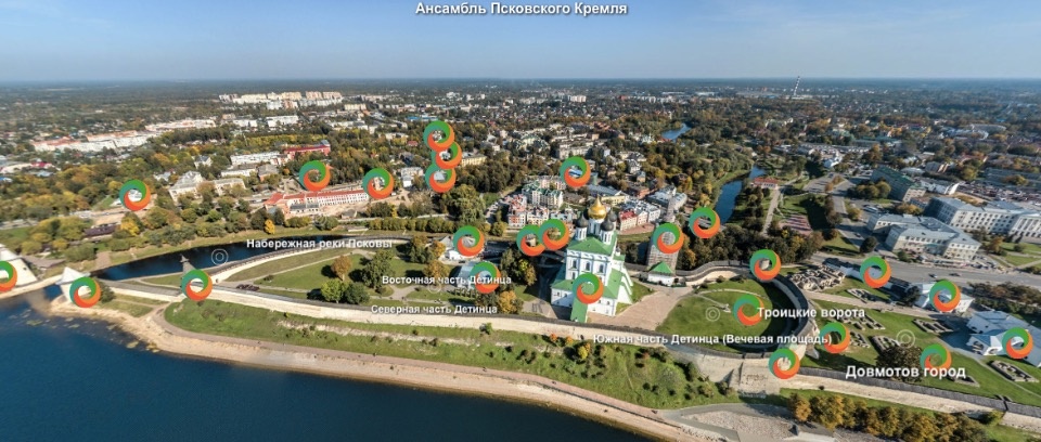 В Пскове создали виртуальный тур по Кремлю и его окрестностям 