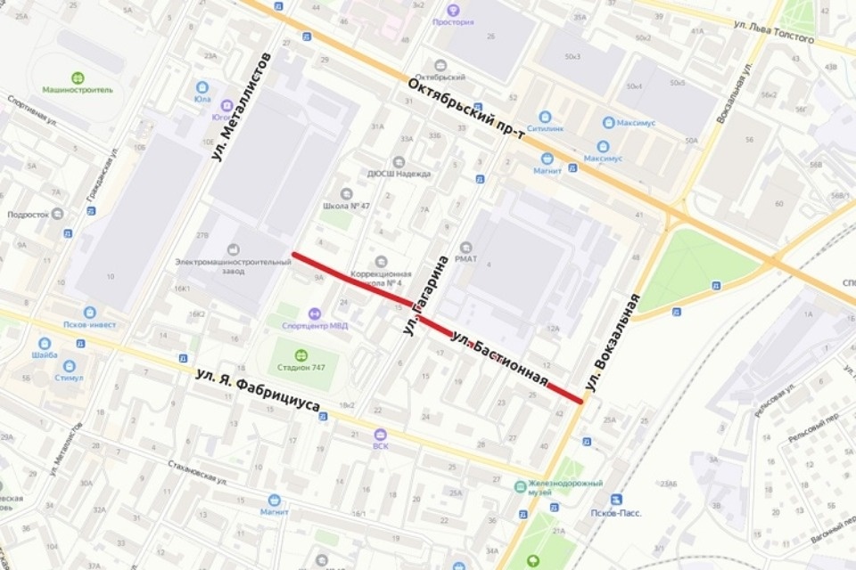 До 1 июля в Пскове отремонтируют улицу Бастионную