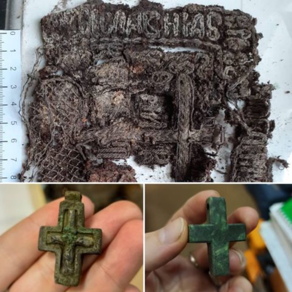 Восемь скелетов обнаружили в склепе на Гремячей горе в Пскове  